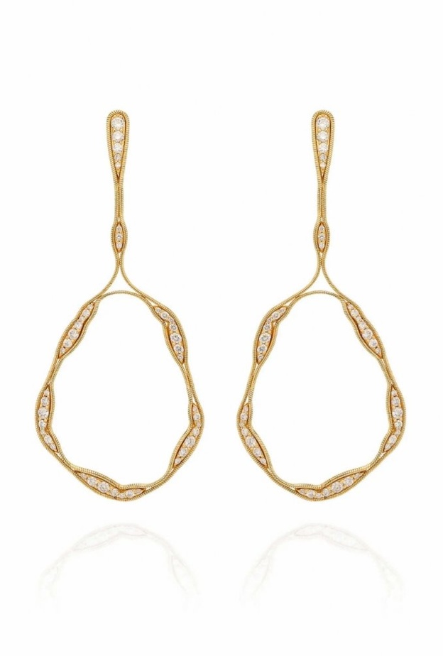 أقراط FLUID DIAMONDS TRAPEZE من Fernando Jorge