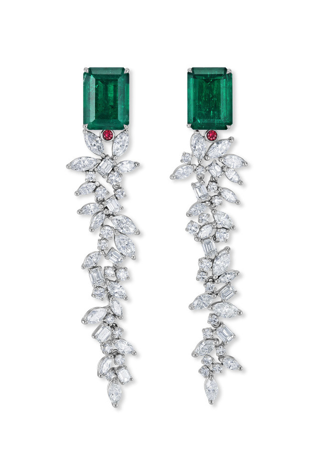  أقراط أسطورة الحديقة MYSTICAL GARDEN THE PALM من Gübelin