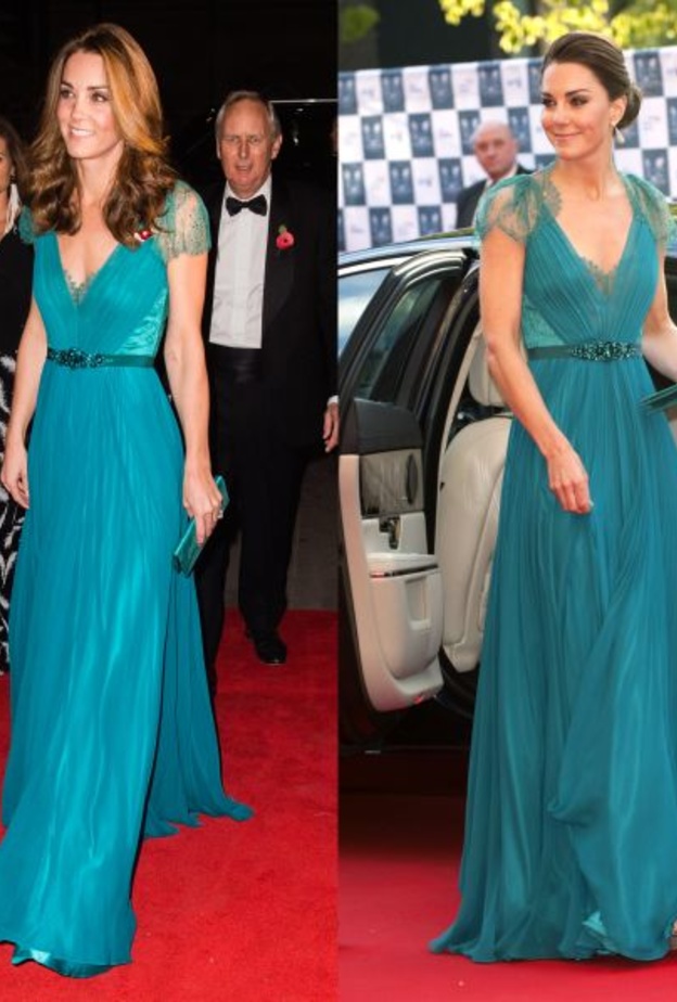 بعد ست سنوات أعادت كيت إرتداء هذا الفستان الساحر من تصميم جيني باكهام