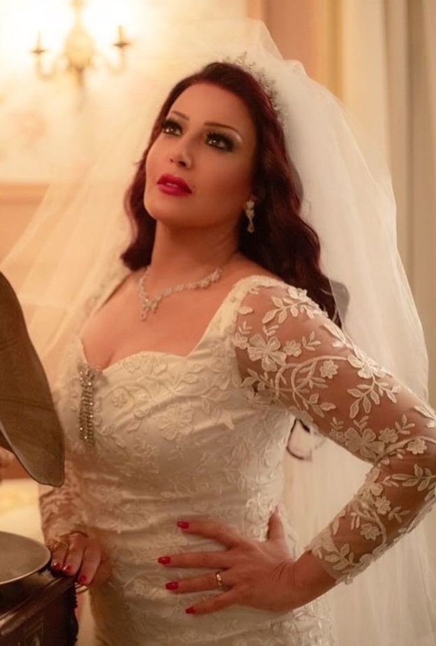تفاصيل الإطلالة الجمالية لـ سمية الخشاب في حفل زفافها بمسلسل "موسى"