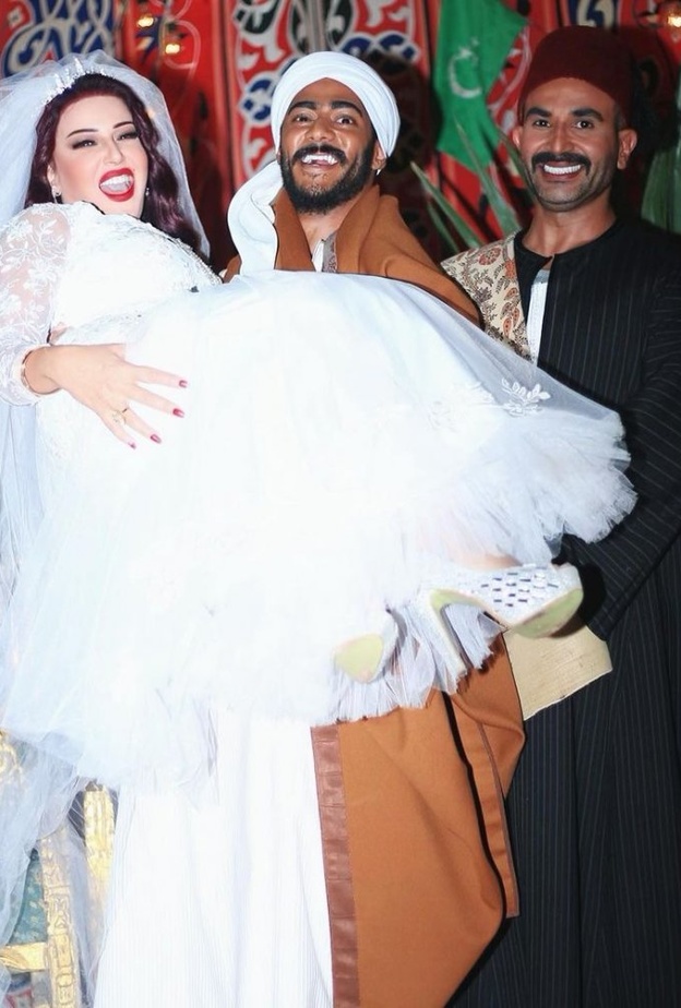 احمد سعد ومحمد رمضان وسمية الخشاب 