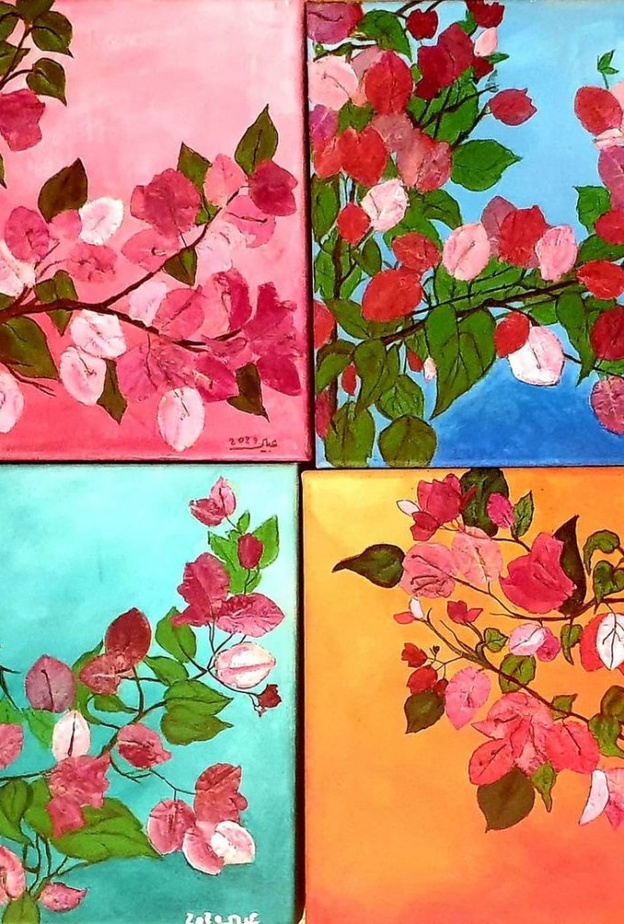 الفنانة التشكيلية السعودية عبير الخليفة تتفاعل مع قرار باختيار اللون البنفسجي لوناً معتمداً لسجاد مراسم استقبال ضيوف الدولة الرسميين 