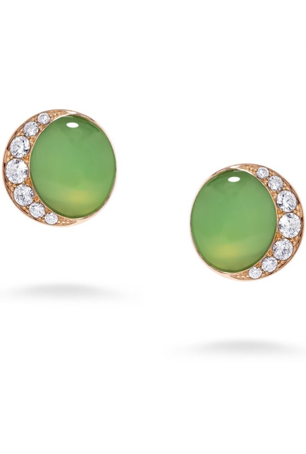 أقراط Fortuna chrysoprase من ديفيد موريس David Morris