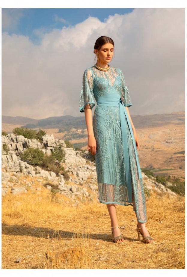 موديلات فساتين ميدي انيقة للصبايا لعيد الفطر 2021