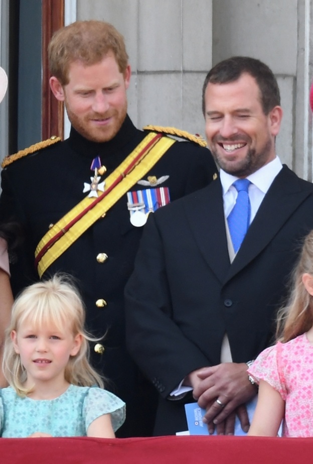 بيتر فيليبس وأوتوم فيليبس مع هاري وميغان