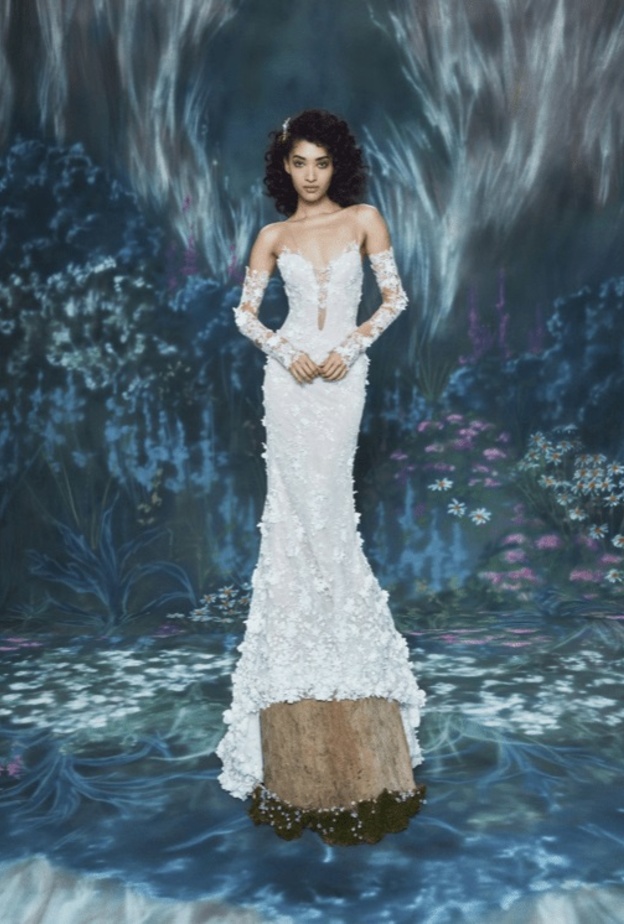 فساتين زفاف مع قفازات من ines di santo