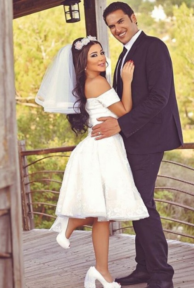  اياد ابراهيم تزوج من جيهان عبد العظيم من دون اقامة حفل زفاف