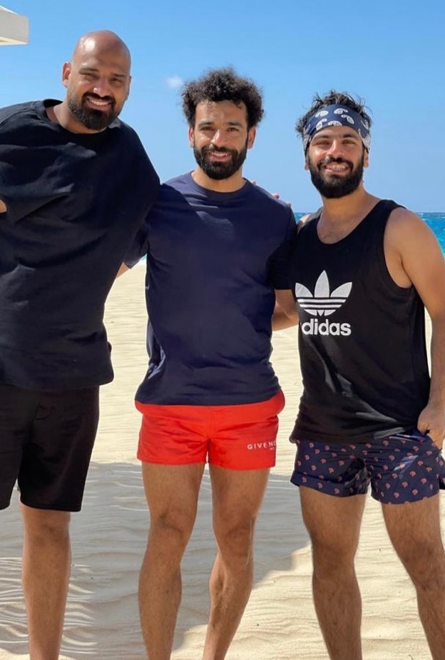 محمد صلاح على الشاطئ