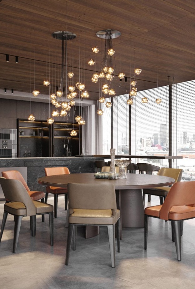 أناقة طاولة الطعام المستديرة في الديكورات العصرية