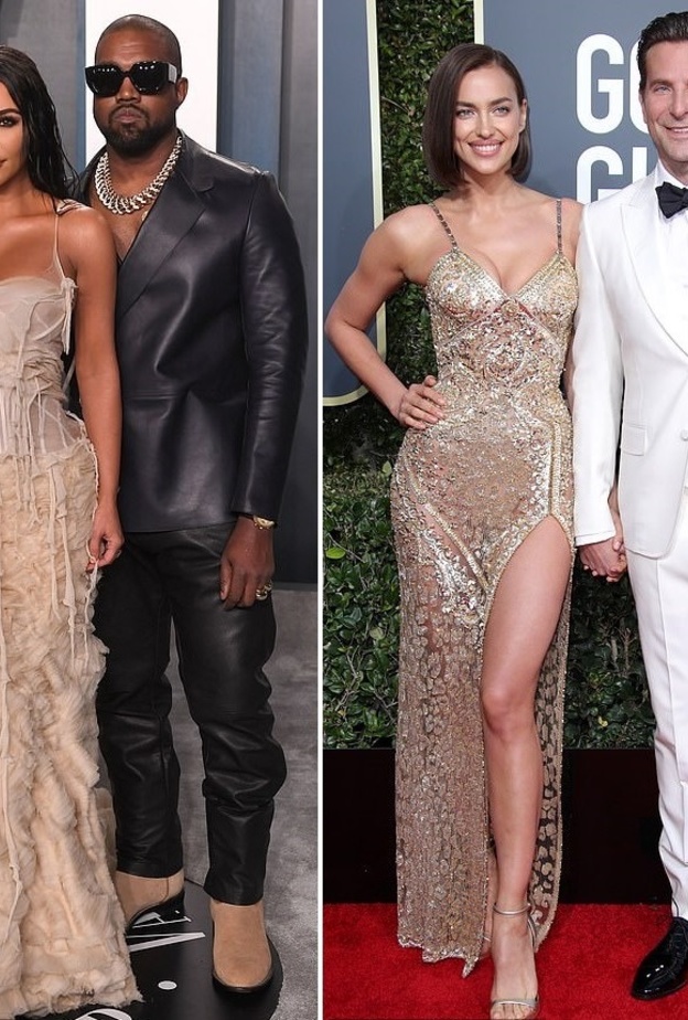 أناقة اللون الذهبي على السجادة الحمراء ايرينا بتصميم فيرساتشي وكيم  Lee Alexander McQueen