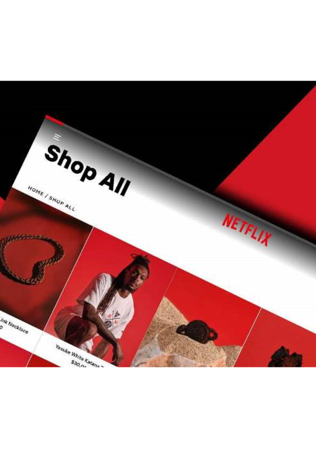 كشفت شركةNetflix  عن إطلاق متجر إلكتروني لبيع الملابس والسلع ذات الإصدار المحدود