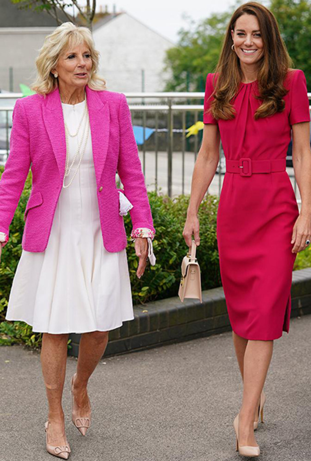 صور اجمل اطلالات كيت ميدلتون برفقة سيدة الولايات الاولى