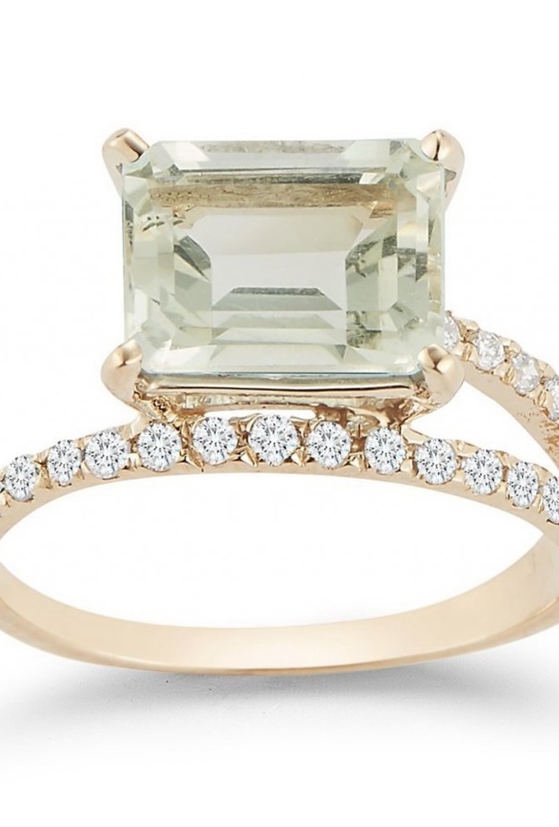  خاتم Gold Green Amethyst من Mateo