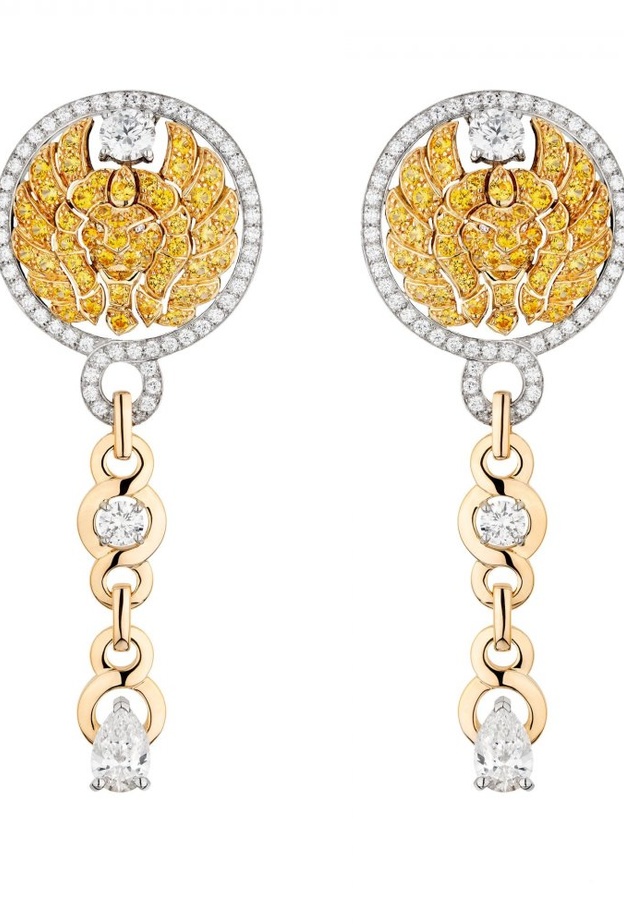 أقراط CHANEL Lion Emblématique من شانيل CHANEL