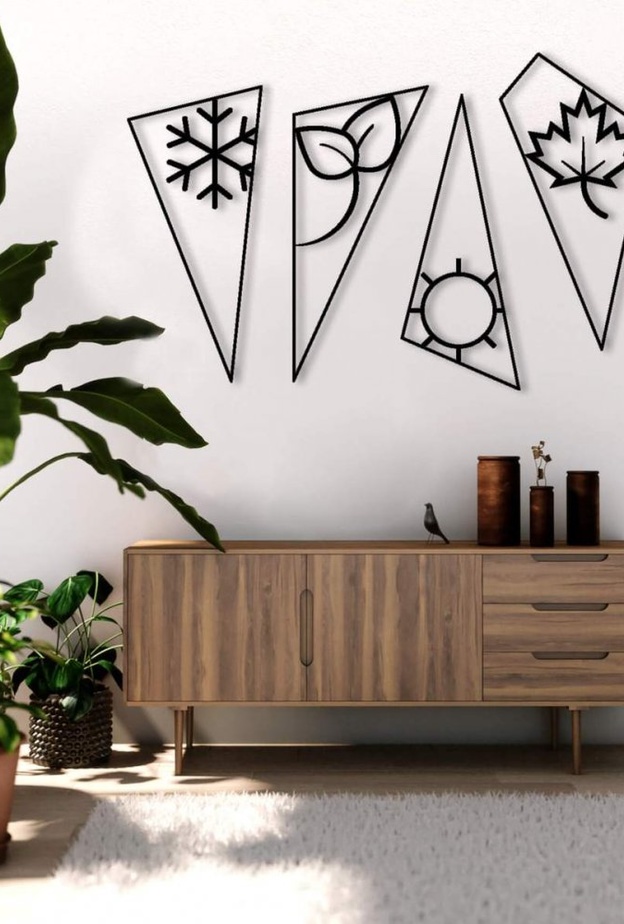 ديكورات حوائط فنية لمنزل عصري