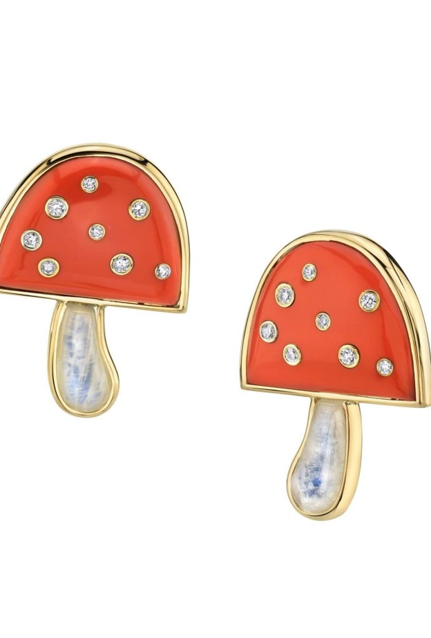 أقراط Mushroom  من برنت نيل Brent Neale