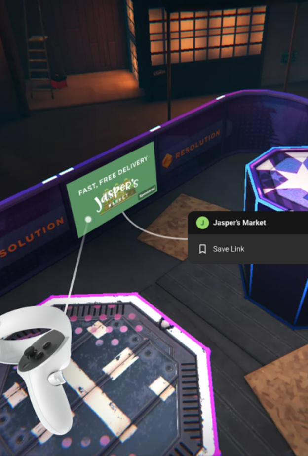 فيسبوك تختبر الإعلانات على خوذات الواقع الافتراضي Oculus Quest
