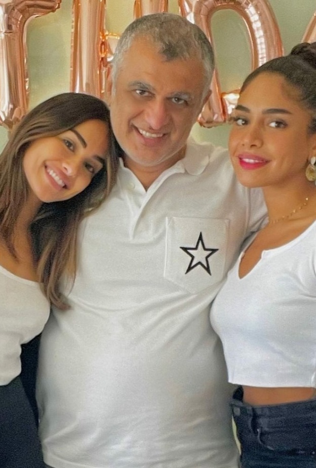 أسامة الصانع والد ريم وحصة الصانع - الصورة من حساب حصة الصانع على الانستجرام