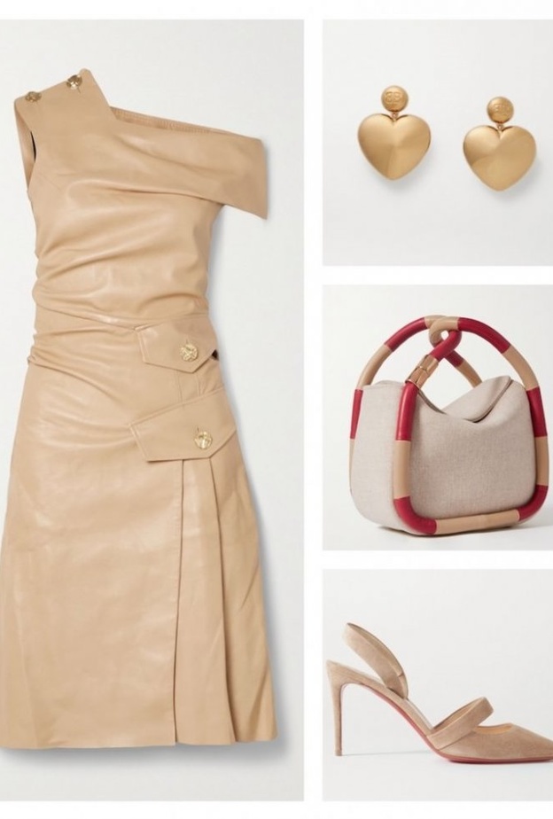 اطلالة كاجوال بدرجات البيج بأسلوب جذاب وعملي