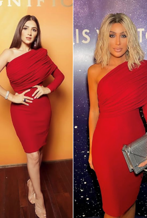 خطفت إطلالة مي عمر الأنظار خلال مشاركتها مؤخراً في حفل دار Bulgari الصورة من حسابها الرسمي