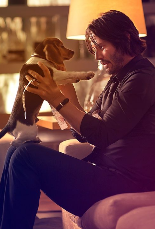 كيانو ريفز - الصورة من حساب جون ويك على انستجرام