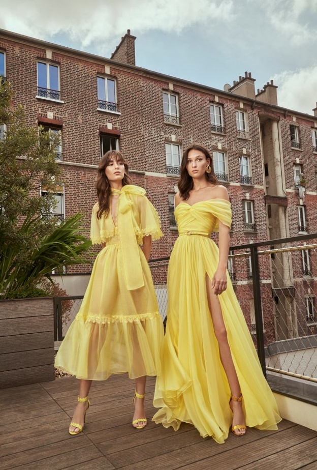 فساتين زهير مراد أصفر @zuhair murad