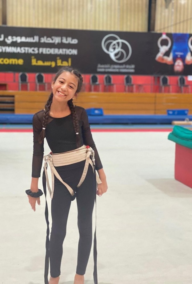لاعبة الجمباز الموهوبة آية شطا.. بطلة سعودية بمواصفات عالمية   - المصدر انستغرام 
