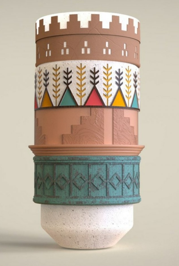 من تصاميم مجموعة عبق الفائزة في تحدي السياحة الصورة من حساب أسيل الدوسري على الانستجرام