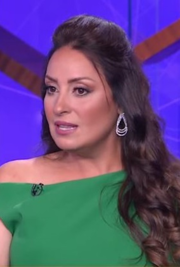 صورة لنرمين الفقي مأخوذة من البرنامج