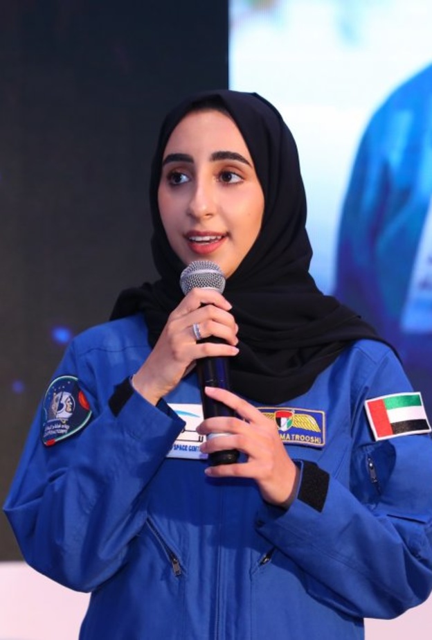 رائدة الفضاء نورا المطروشي - مركز محمد بن راشد للفضاء.