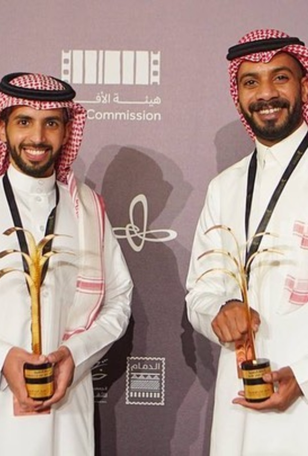 الفنان فيصل الدوخي والمخرج عبدالعزيز الشلاحي