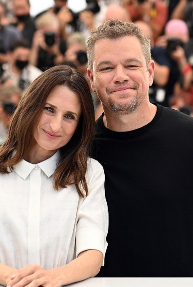 مات ديمون و كاميل كوتين في مهرجان كان - الصورة من حساب مهرجان كان على انستجرام