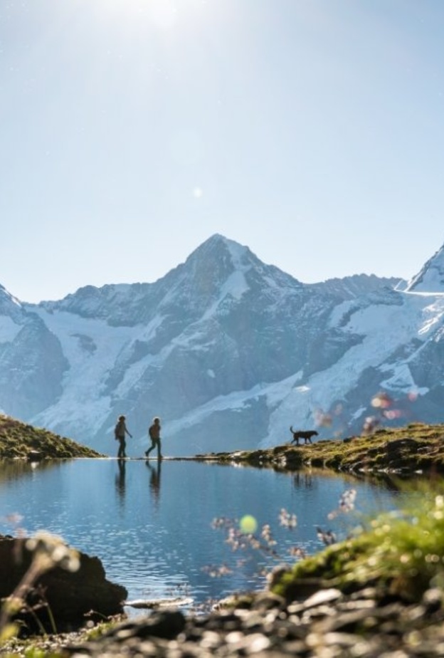 Muerren_Wandern mit Hund Grauseeliجاذبية الطبيعة لا تقاوم في سويسرا