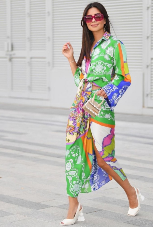 افكار لاعتماد الاقمشة المعرقة على طريقة ديما الاسدي