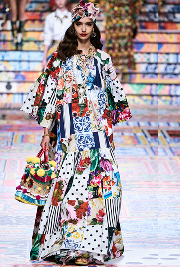 موديلات فساتين واسعة لصيف 2021 من وحي Dolce&Gabbana