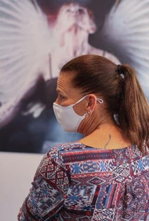 الأميرة ستيفاني في افتتاح معرض في La Maison de Vie