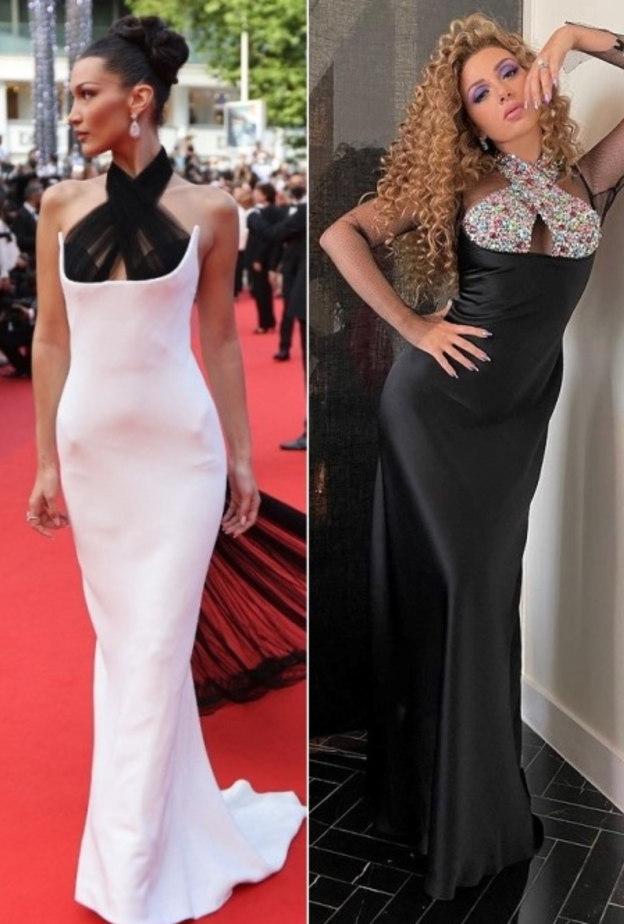 هل إستوحت ميريام فارس أحدث إطلالاتها من بيلا حديد؟