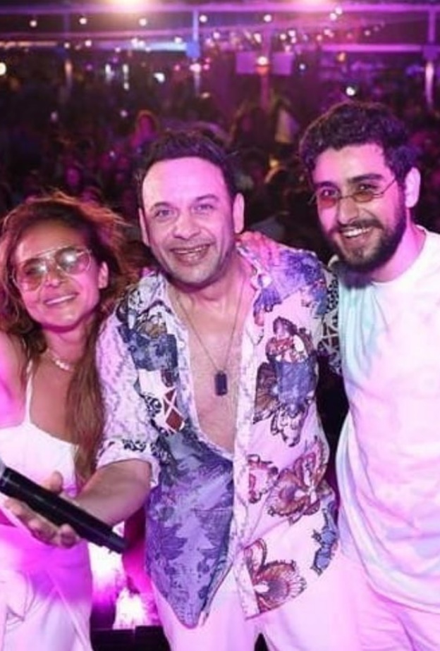 نيللي كريم ومصطفى قمر ونجله تيام-  الصورة من حساب مصطفى بانستجرام