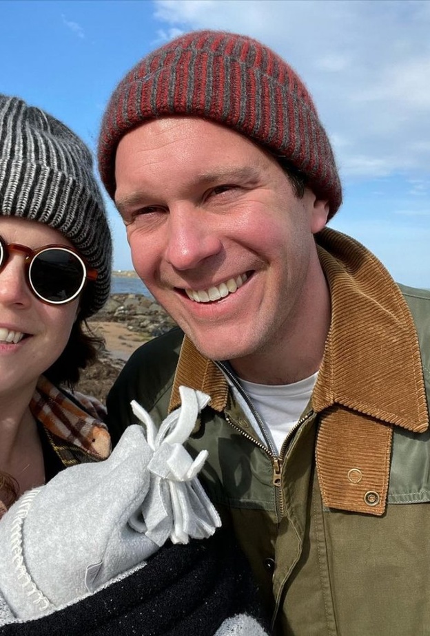 جاك بروسبانك والأميرة يوجين مع طفلها أوغست