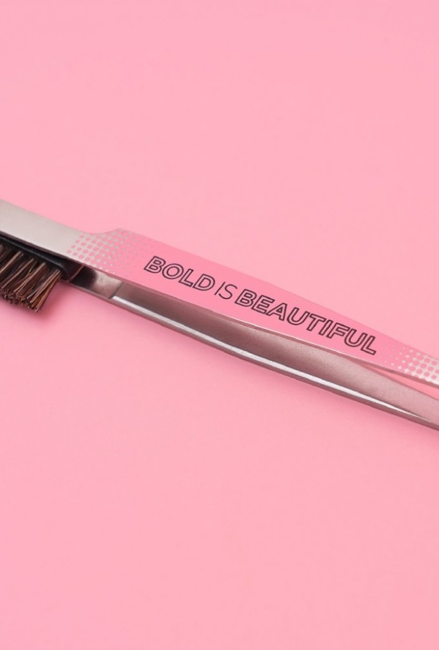 ملقط وفرشاة الحواجب Slant Tweezer & Brow Brush