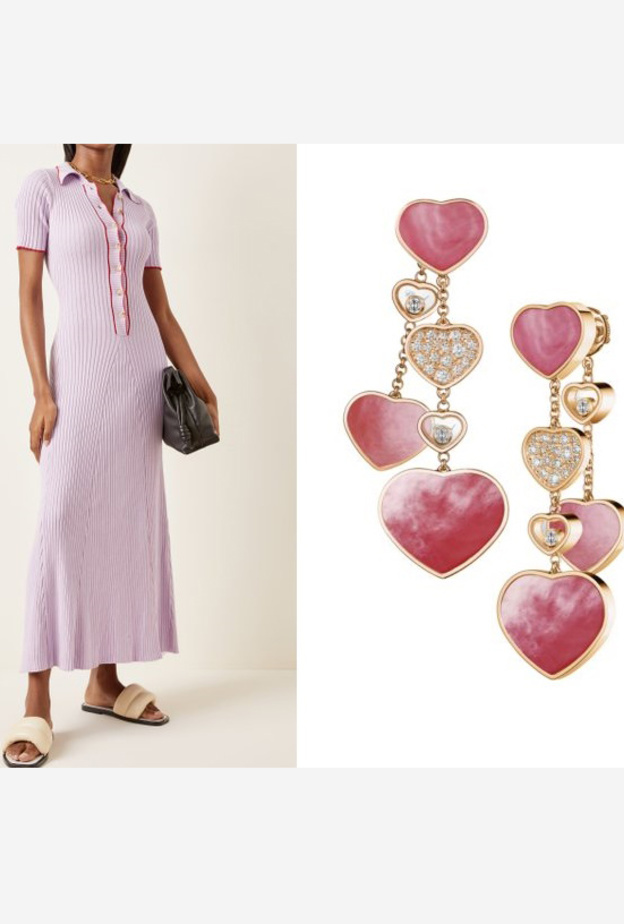  فستان من Anna Quan مع أقراط من Chopard