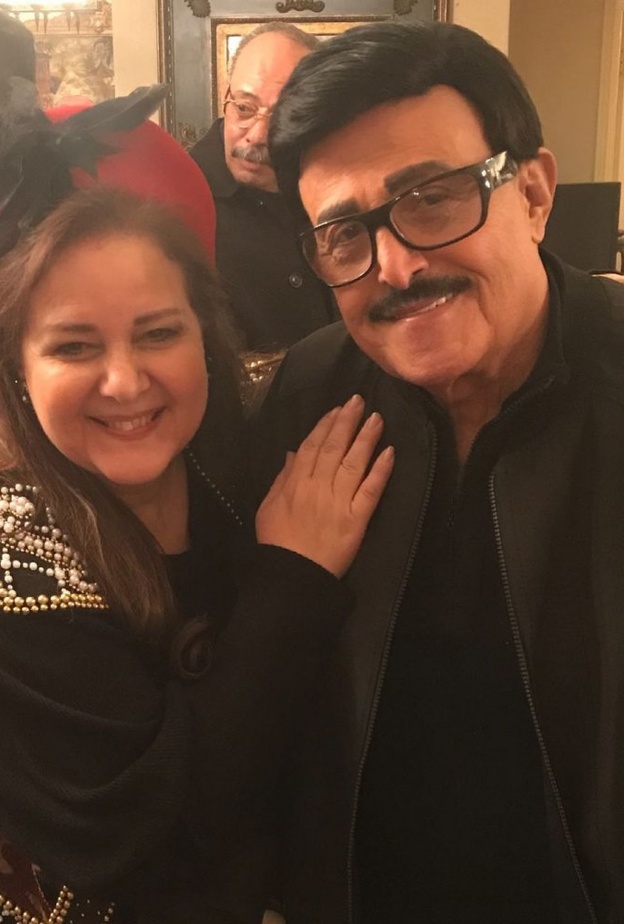 دلال عبد العزيز وسمير غانم- الصورة من حساب ابنتها ايمي سمير غانم بانستجرام