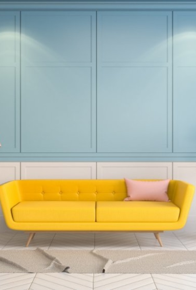 أسلوب minimalist في ديكور غرفة معيشة عصرية