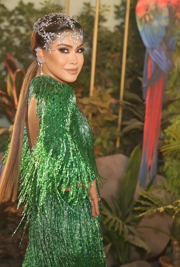 احدث تسريحات شعر للعروس مع ذيل الحصان بأسلوب نوال الزغبي