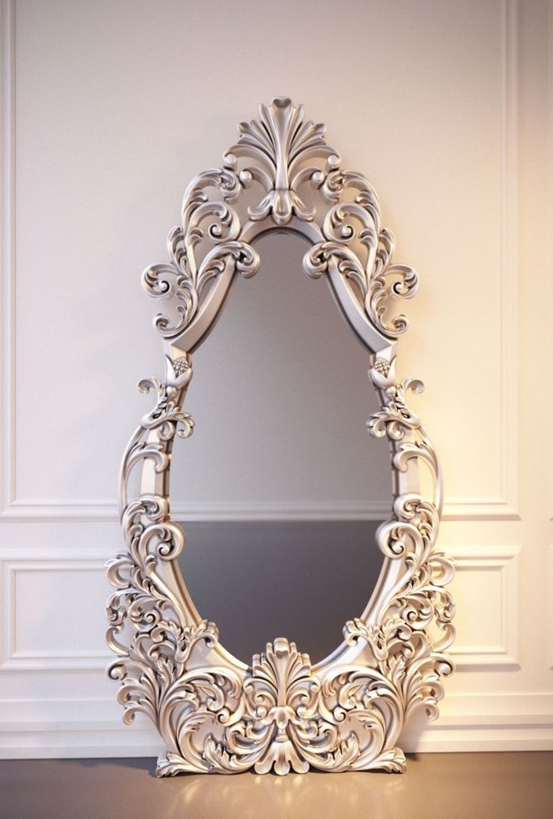  تصميم فني لمرآة كلاسيك ومنزل فخم