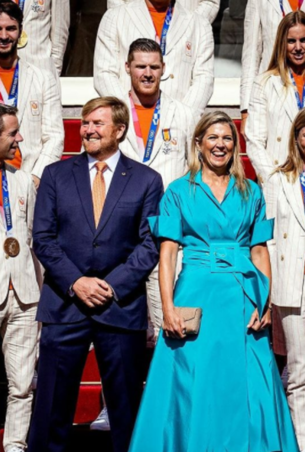 ملك وملكة هولندا يستقبلان البعثة الأوليمبية الهولندية