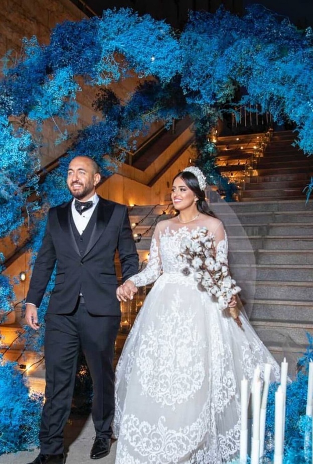  ديكور زفاف ملوكي باللون الأزرق من تنفيذ My Event Design 