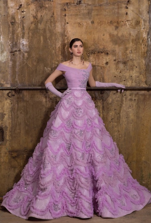  فساتين خطوبة باللون البنفسجي@najasaade