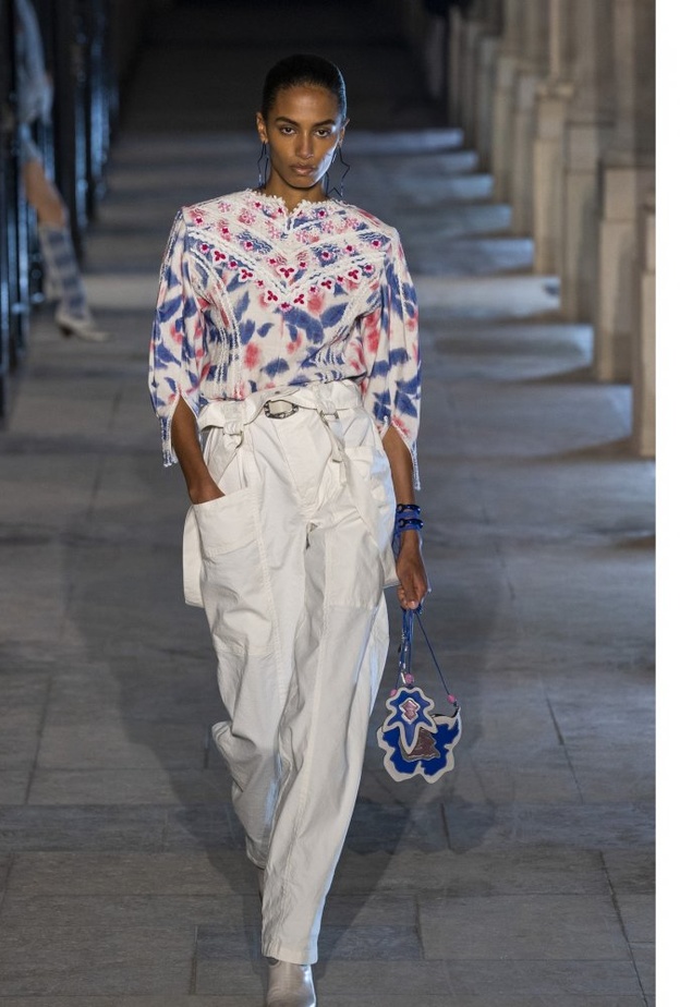 سراويل فضفاضة عالية الخصر للصبايا المحجبات بأسلوب دار Isabel Marant