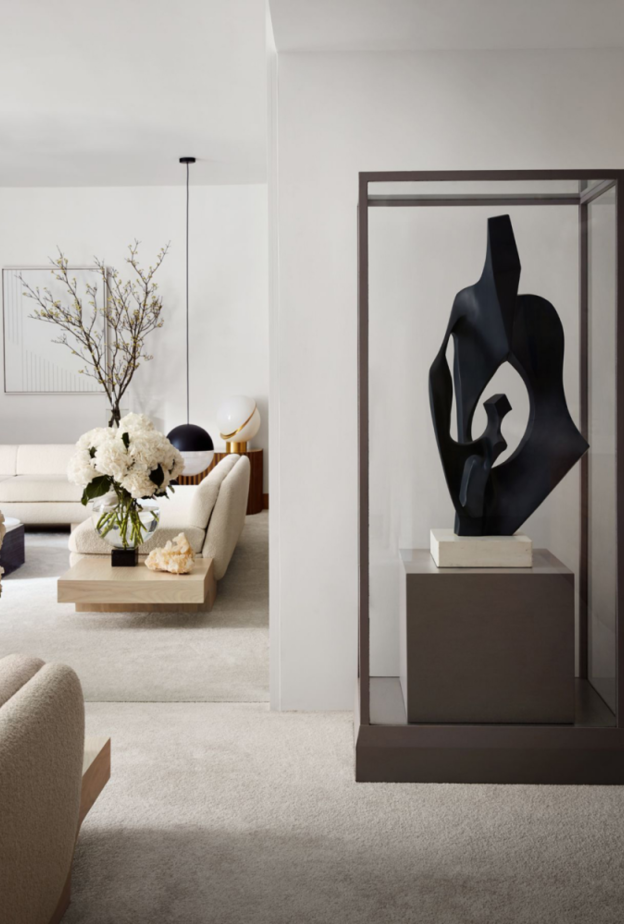 جمال المجموعة الفنية في شقة lee broom في نيويورك